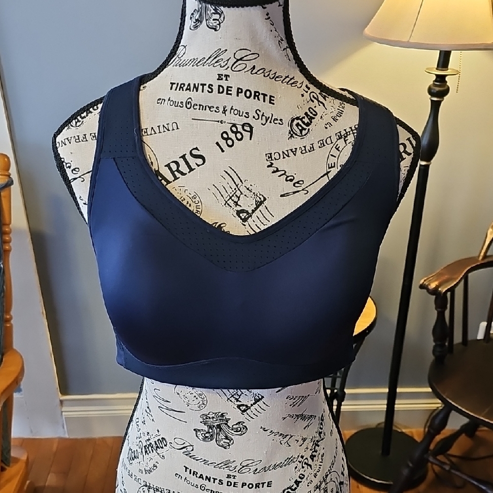 Xersion Blue Sports Bra Moisture-Wicking Intimates